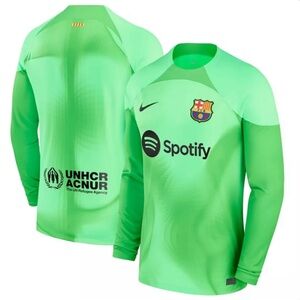 Nike Authentic FC Barcelona Goalkeeper DV1878-399 Soccer Jersey Men’s Sz: Large
